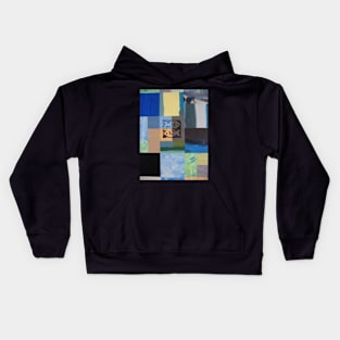 Patchwork abstract 5 Kids Hoodie